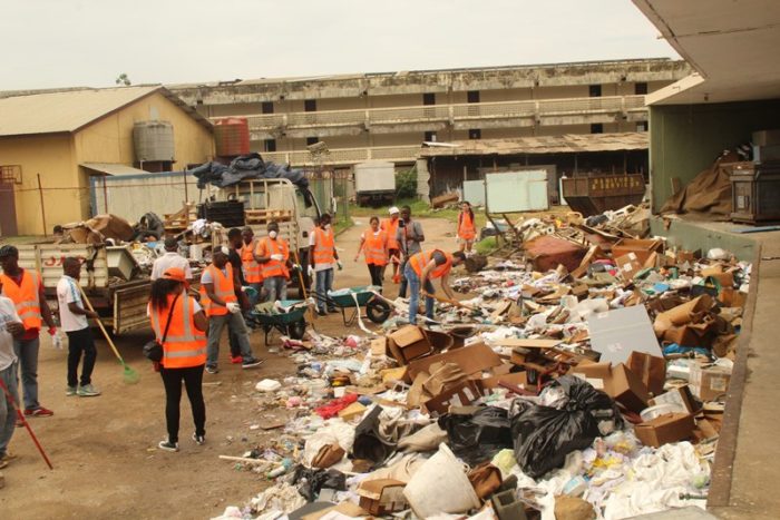 JFK clean-up in action